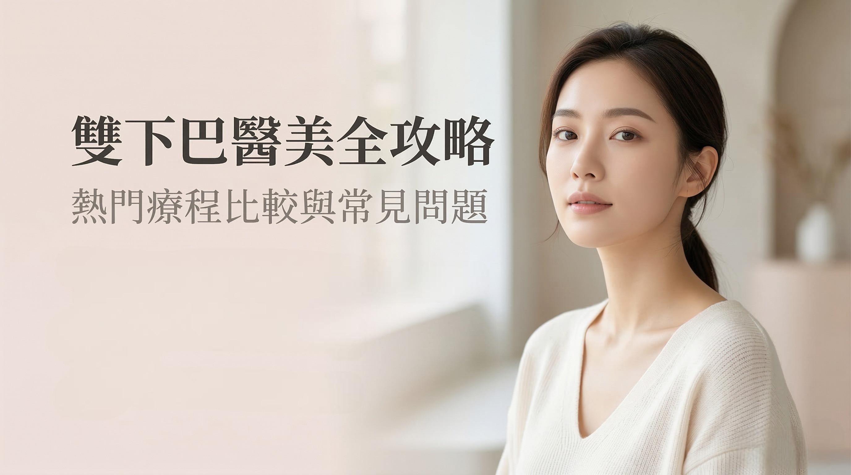 雙下巴醫美常見療程。